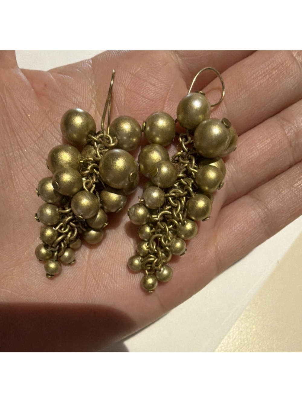 Gold Beaded Cascade Dangle Earrings - Women Jewelry